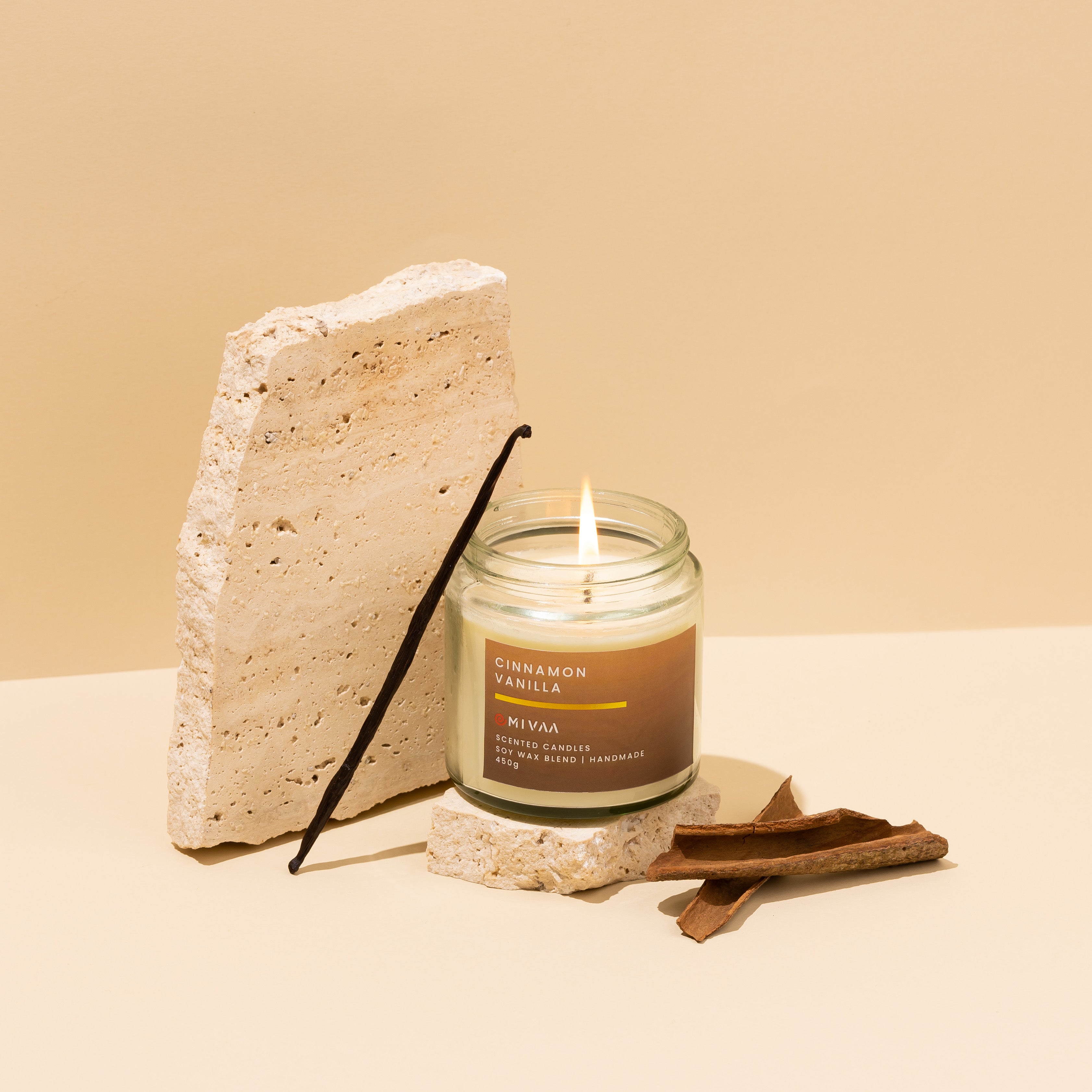 Mivaa Luxury Scented Candle - Cinnamon Vanilla