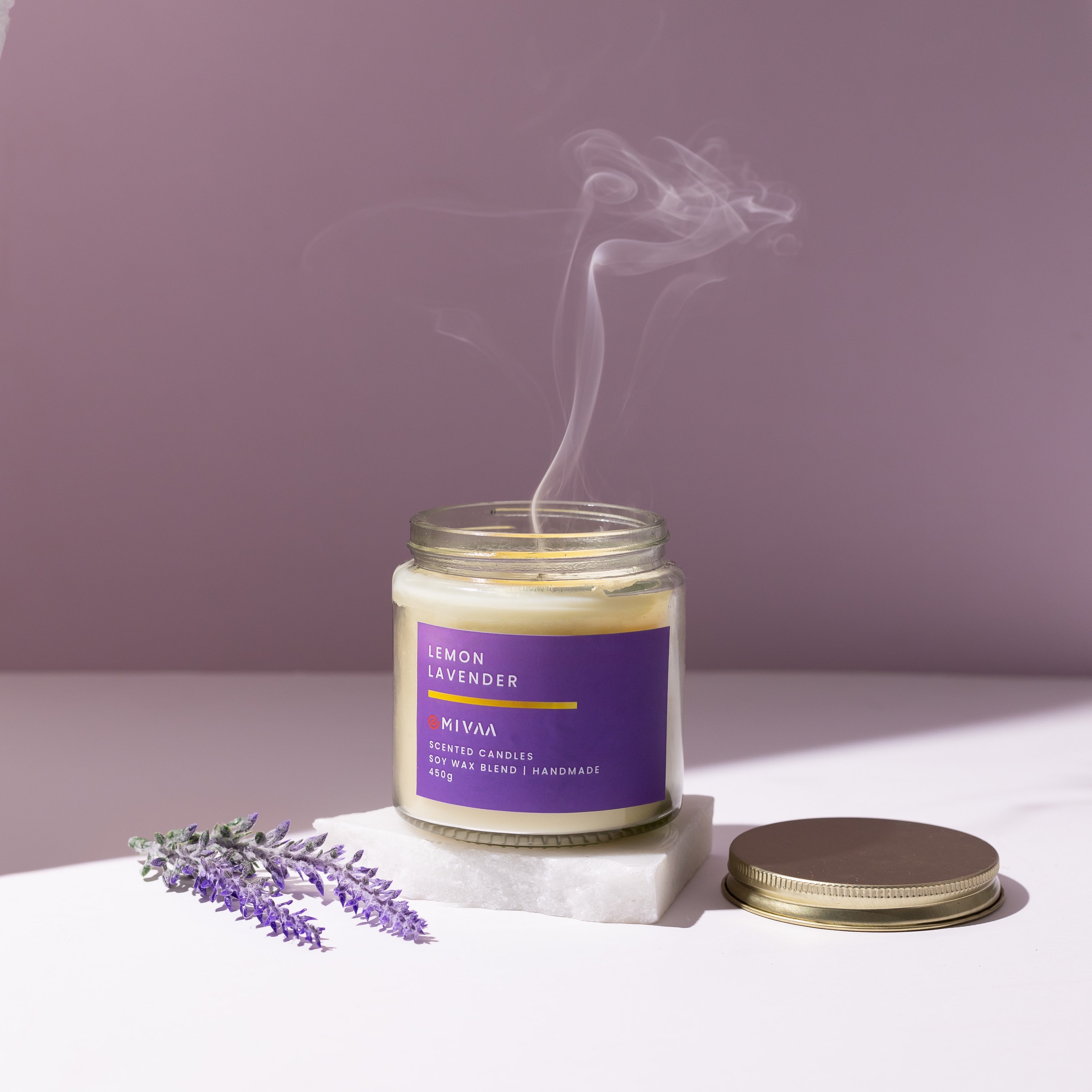 Mivaa Luxury Scented Candle - Lemon Lavender