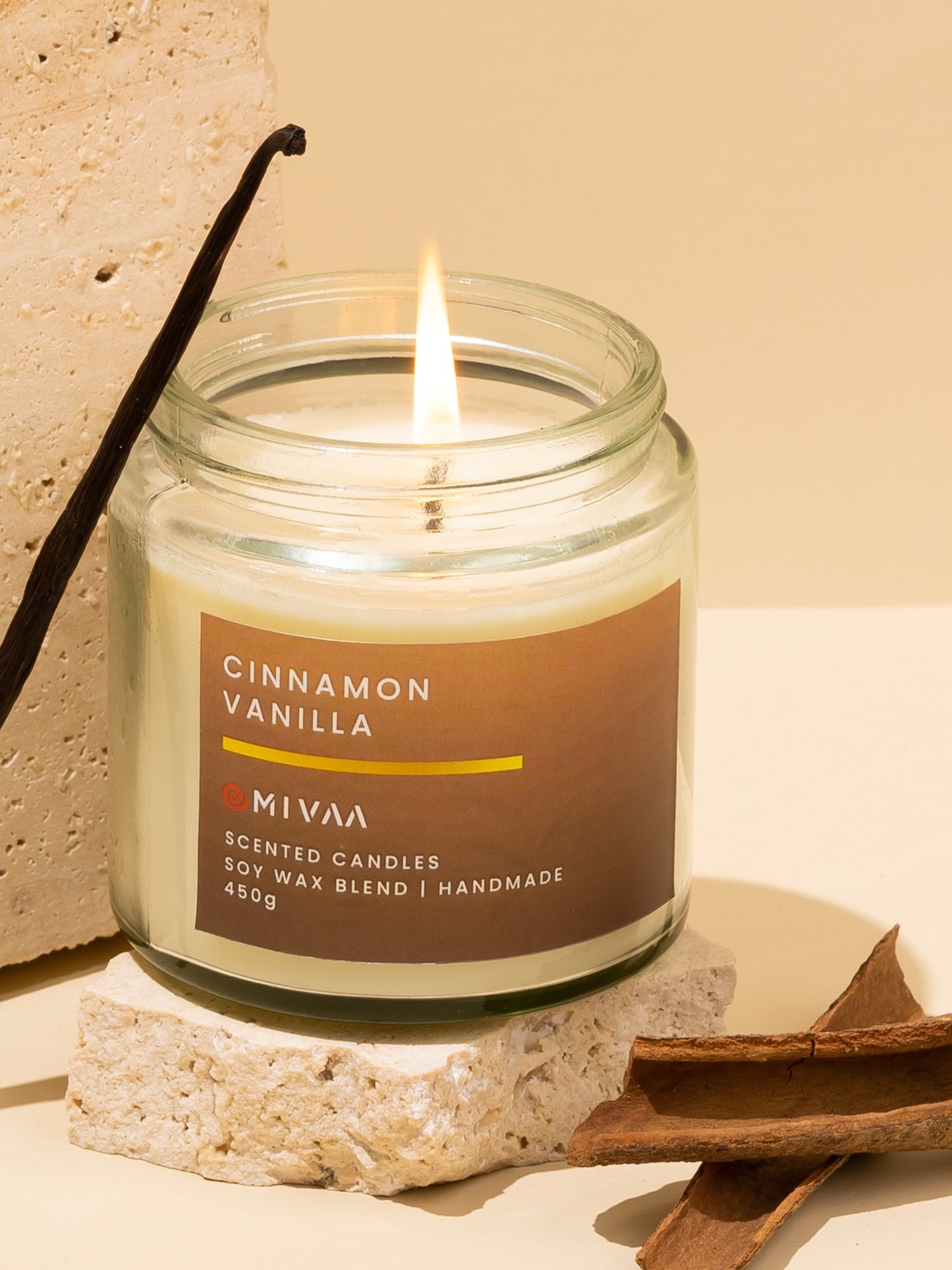 Mivaa Luxury Scented Candle - Cinnamon Vanilla