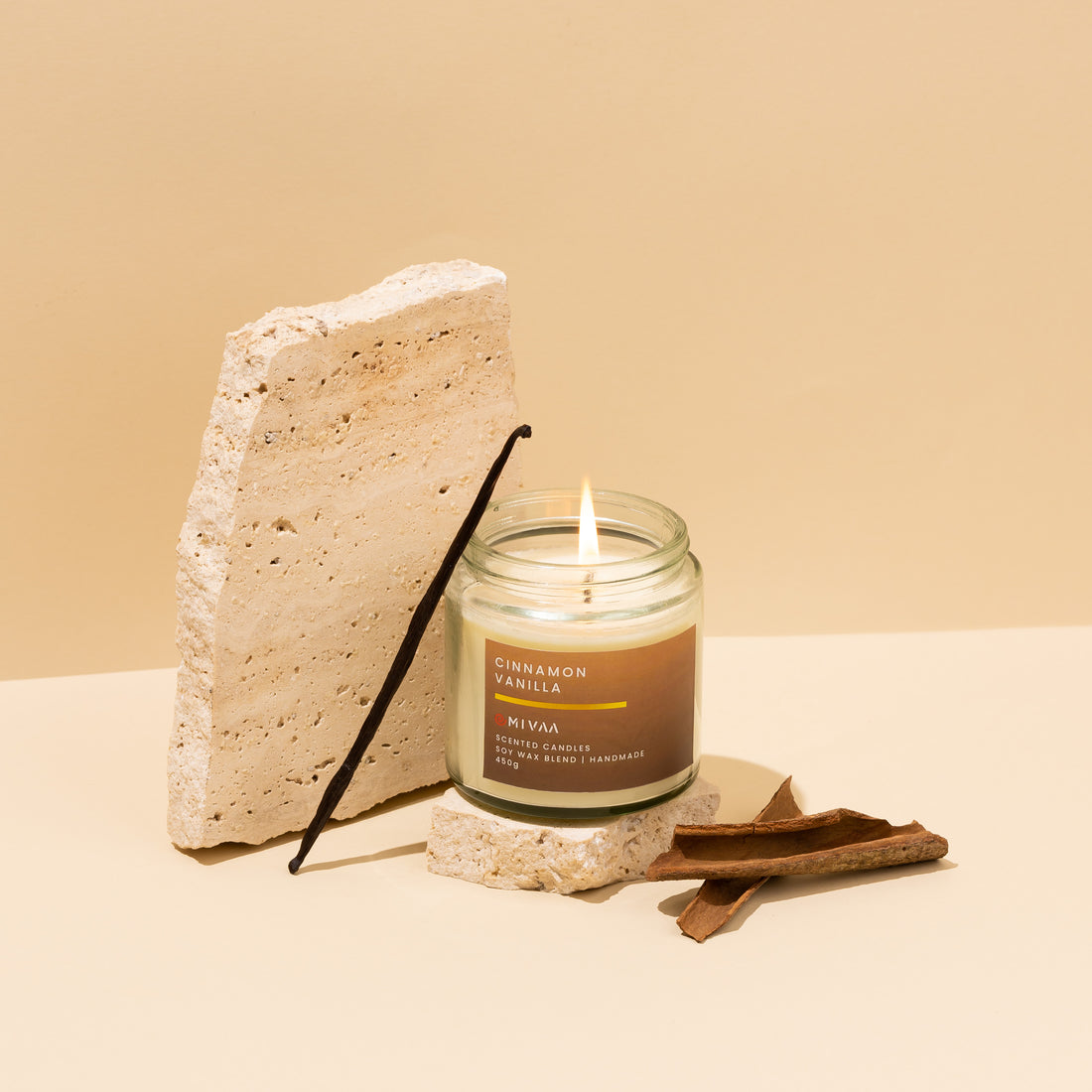 Mivaa Luxury Scented Candle - Cinnamon Vanilla
