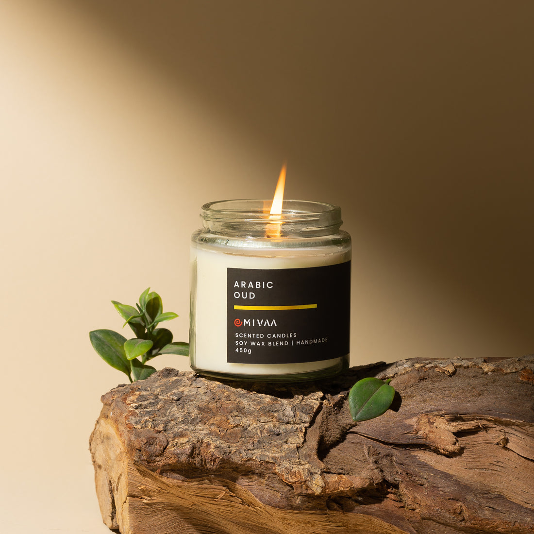 Luxury Arabian Oud scented candle available at Mivaa