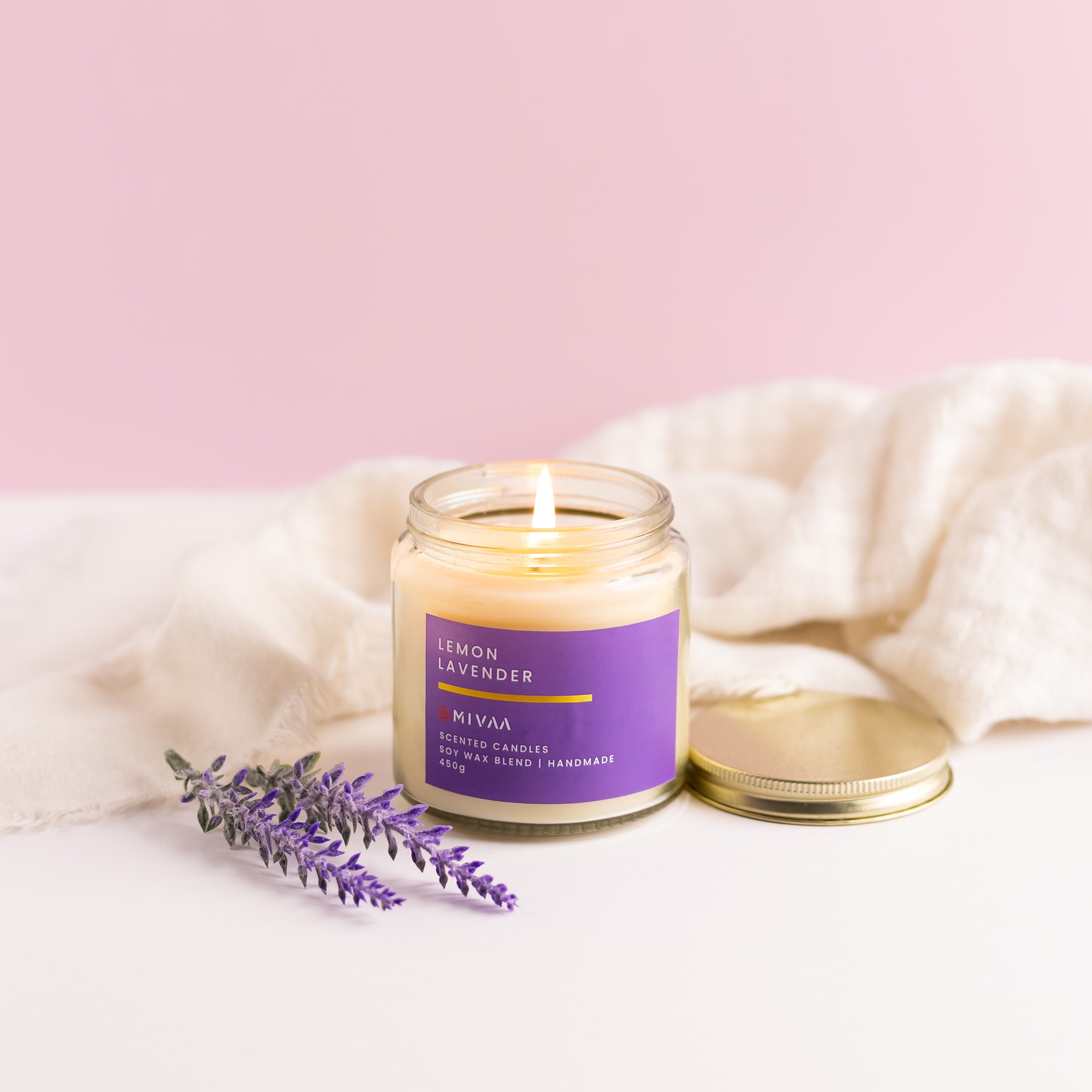 Mivaa Luxury Scented Candle - Lemon Lavender